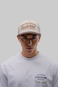 GORRA HUSTLE BROWN