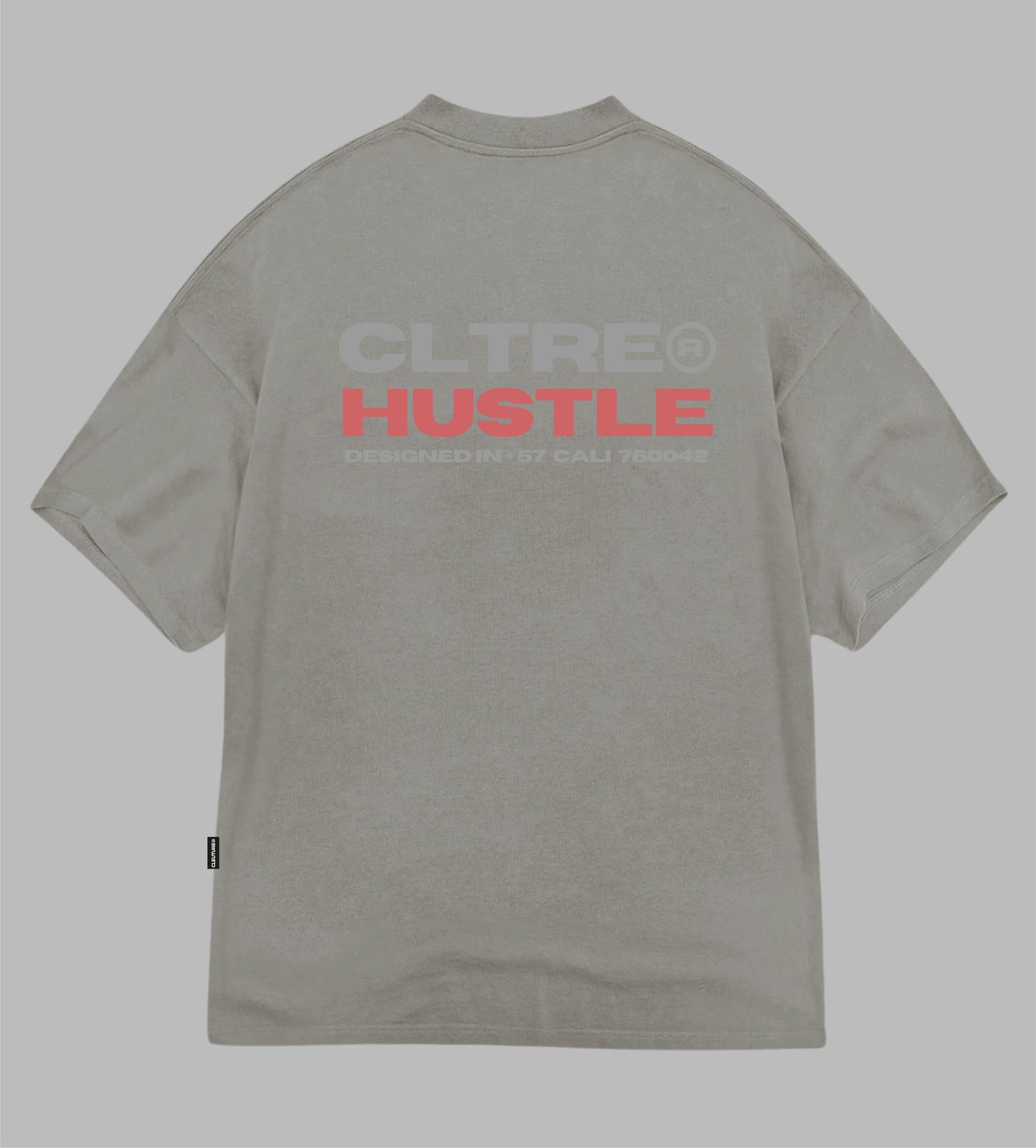 CAMISETA HUSTLE GRIS