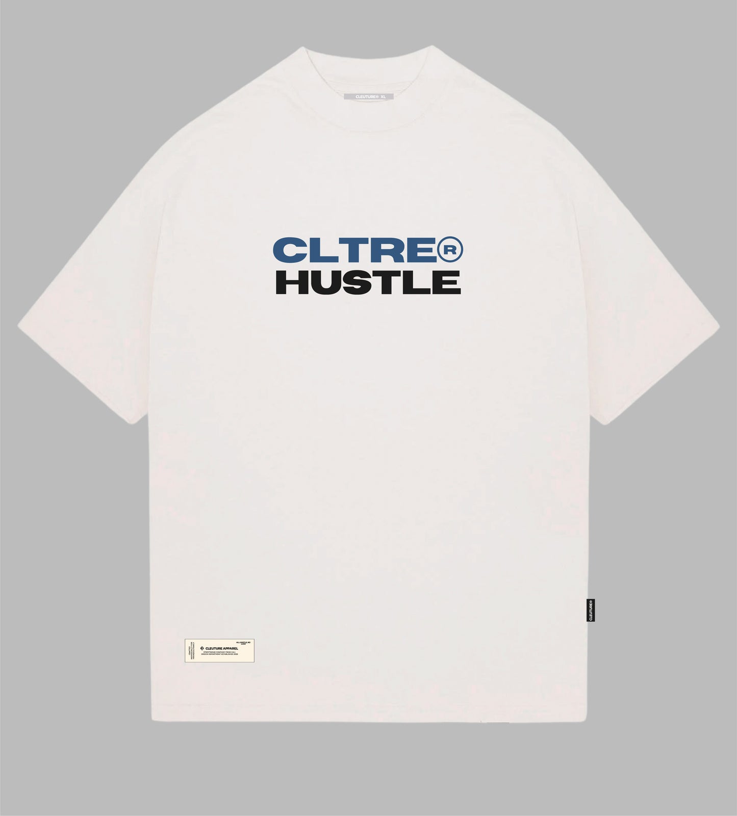CAMISETA HUSTLE BLANCA